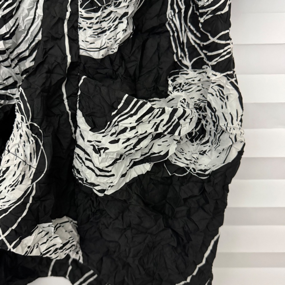 Gershon Bram Abstract Swirl Crinkle Artsy Tunic Top Oversized Lagenlook XXL - Picture 5 of 8
